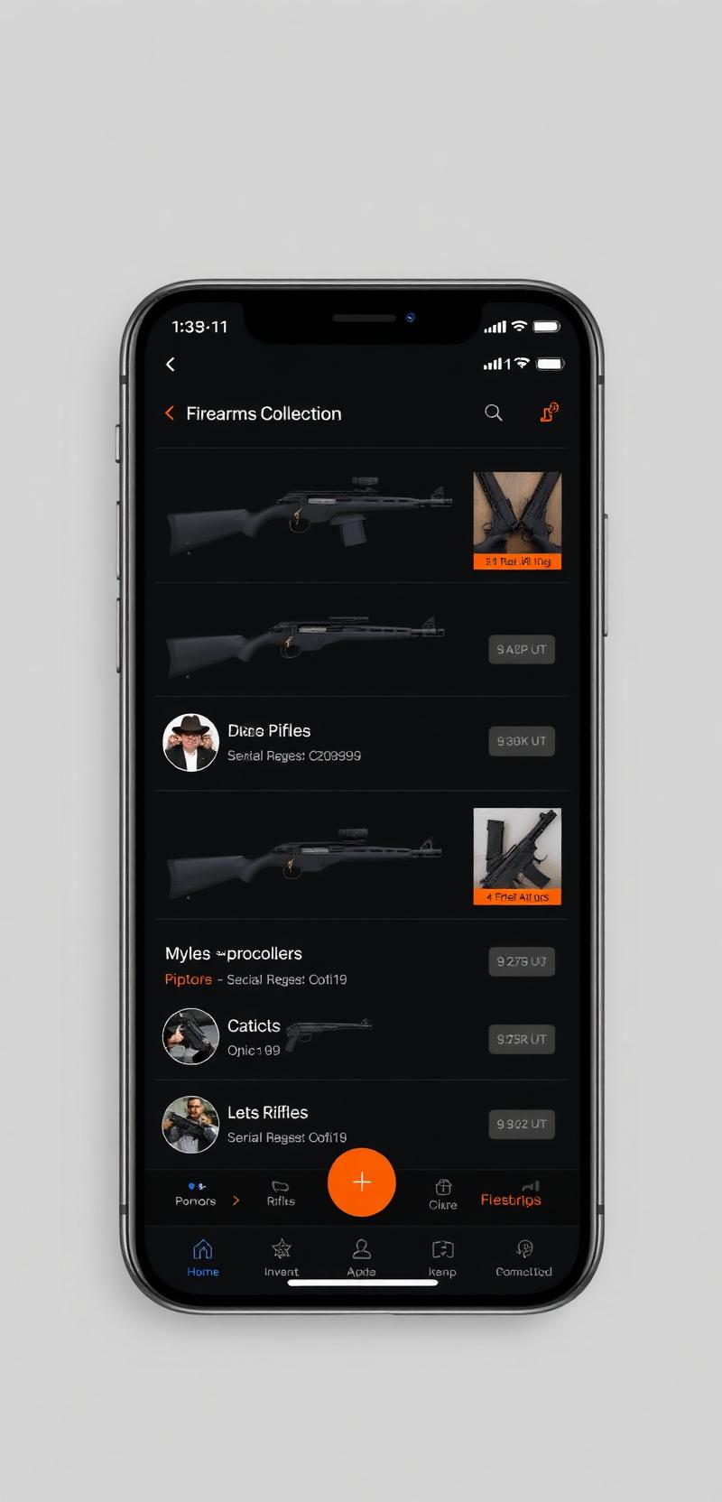 Firearm inventory with photos & serials